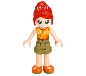 LEGO Mia with Orange Lightning Bolt Top Minifigure