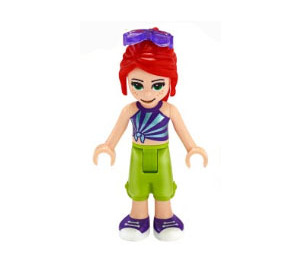 LEGO Mia mit Purple oben und Sunglasses Minifigur