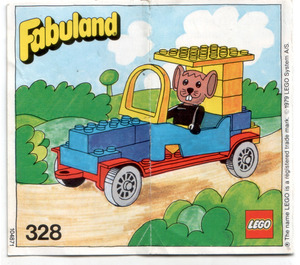 LEGO Michael Mouse en his New Auto 328-1 Instructions