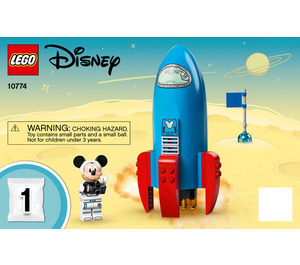 LEGO Mickey Mouse & Minnie Mouse's Espacer Fusée 10774 Instructions