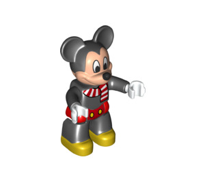 LEGO Mickey Mouse mit rot Trousers und Schal Duplo Abbildung