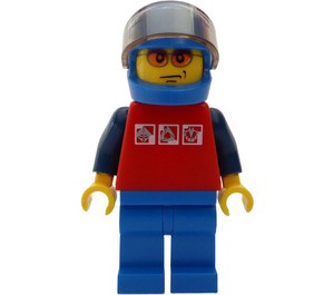 LEGO Microlight Pilot s Modrá Helma Minifigurka