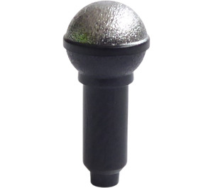 LEGO Microphone with Half Metallic Silver Top (21009 / 50511)