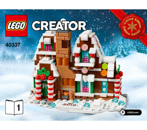 LEGO Microscale Gingerbread House Set 40337 Instructions