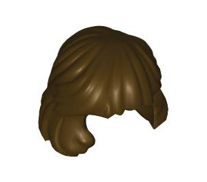 LEGO Mittlere Länge Haar, gekämmt Behind Ear (36037)