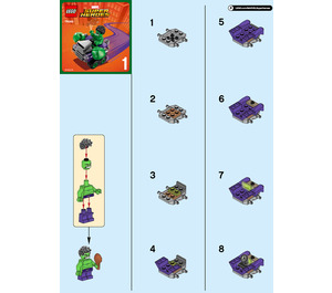 LEGO Mighty Micros: Hulk vs. Ultron Set 76066 Instructions