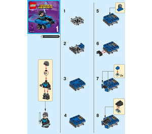 LEGO Mighty Micros: Nightwing vs. The Joker Set 76093 Instructions