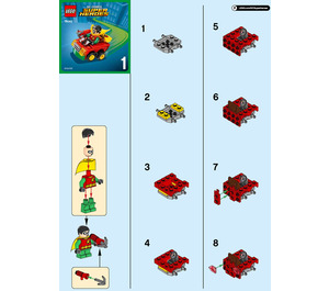 LEGO Mighty Micros: Robin vs. Bane Set 76062 Instructions