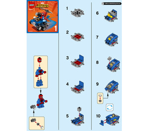 LEGO Mighty Micros: Spider-Man vs. Green Goblin Set 76064 Instructions