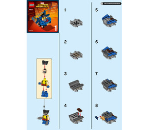 LEGO Mighty Micros: Wolverine vs. Magneto Set 76073 Instructions