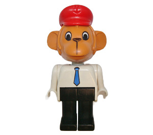 LEGO Mike Monkey with Red Hat Fabuland Figure