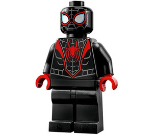 LEGO Miles Morales (Spider-човек) с Сив Глава Webbing и червен Ръце Минифигурка