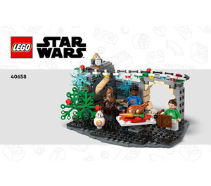 LEGO Millennium Falcon Holiday Diorama Set 40658 Instructions