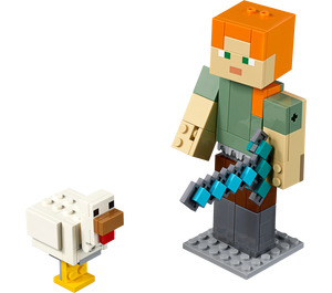 LEGO Minecraft Alex BigFig mit Hähnchen 21149