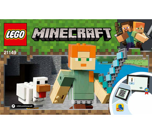 LEGO Minecraft Alex BigFig with Chicken Set 21149 Instructions