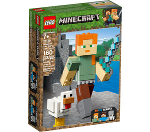 LEGO Minecraft Alex BigFig avec Poulet 21149 Packaging