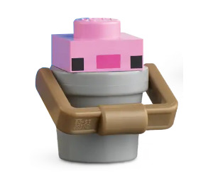 LEGO Minecraft Axolotl in Bucket