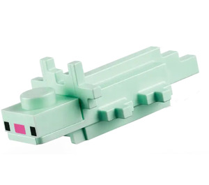 LEGO Minecraft Axolotl with Dark Pink Nose