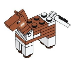 LEGO Minecraft Horse Dark Orange