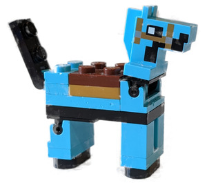 LEGO Minecraft Horse with Diamond Armor