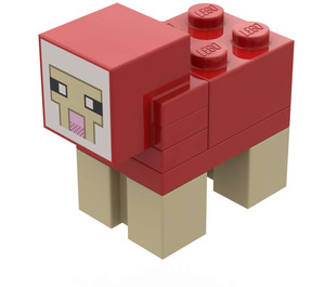 LEGO Minecraft Sheep - Rood