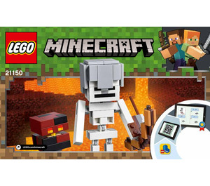 LEGO Minecraft Skeleton BigFig with Magma Cube 21150 Instruktioner