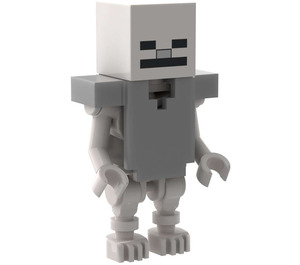 LEGO Minecraft Skeleton with Flat Silver Armor Minifigure | Brick Owl