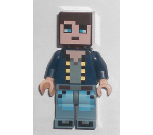 LEGO Minecraft Skin con Dark Azul Chaqueta Minifigura