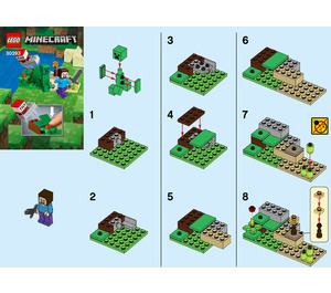 LEGO Minecraft Steve and Creeper Set 30393 Instructies