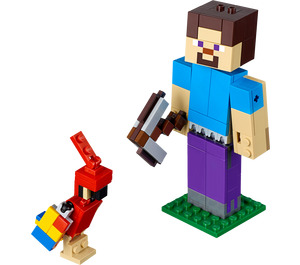 LEGO Minecraft Steve BigFig mit Parrot 21148