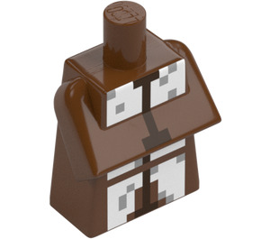 LEGO Minecraft Torso with Shepherd Villager Outfit with White and Gray (25767)