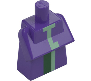 LEGO Minecraft Torso con Witch Atuendo con Verde arena y Verde oscuro (32930 / 103723)