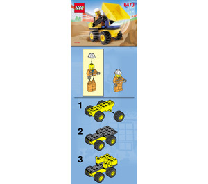LEGO Mini Dump Truck Set 6470 Instructions