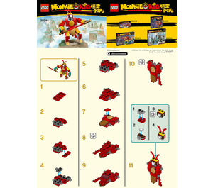 LEGO Mini Affe King Warrior Mech 30344 Instructions