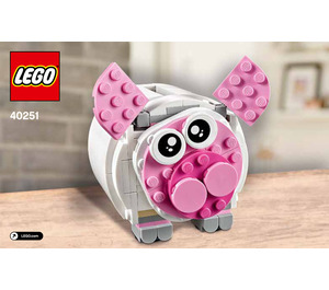 LEGO Mini Piggy Bank Set 40251 Instructions
