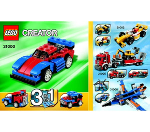 LEGO Mini Speeder Set 31000 Instructions