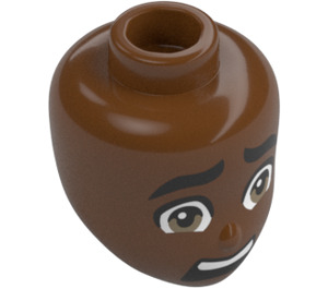 LEGO Minidoll Head with Zac  Face (92198 / 103370)