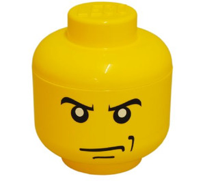 LEGO Minifig Head Storage Container Small - Male Scowling (40310107)