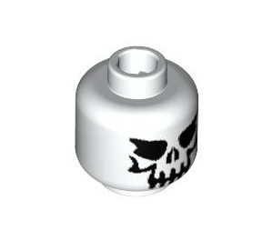 LEGO Minifig Head with Evil Skeleton Skull (Safety Stud) (42011 / 52703)