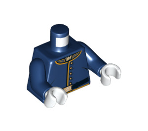LEGO Minifig Torso mit 5-Button Jacket und Gürtel (76382)