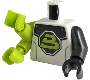 LEGO Minifig Torso with B Logo and Double Hand (973)