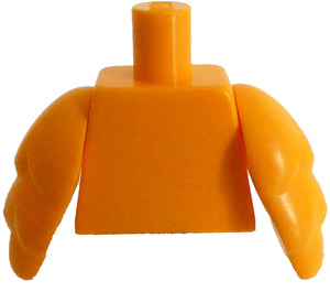 LEGO Minifigur Overkropp med Bright Lys Oransje Fugl Vinger (973)