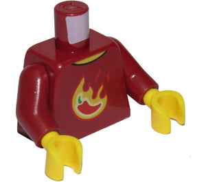 LEGO Minifig Torso mit Chili Pepper im Gelb Flames (973)
