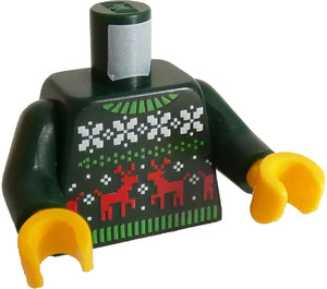 LEGO Minifig Torso with Christmas Sweater (973)