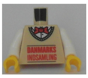 LEGO Minifig Torso with Danmarks Indsamling print (973)