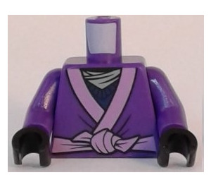 LEGO Minifig Torso with Dark Purple Robe Pattern (973)