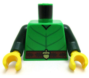 LEGO Minifig Torso with Leaf Costume and Acorn Buckle (973)