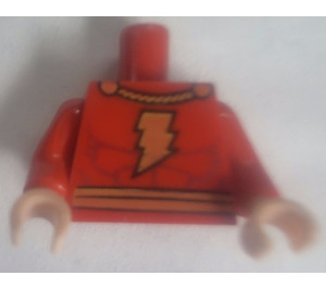 LEGO Minifigura Torso con Muscles y Amarillo Lightning Bolt (Shazam) (973)