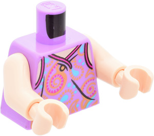 LEGO Minifig Torso with Paisley Patterned Tank Top (973 / 76382)