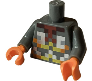 LEGO Minifig Torso with Pixelated Armor (973)